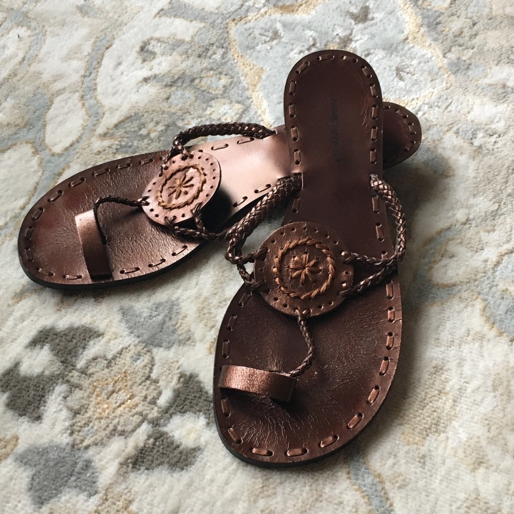 Nine West Bronze Sandals